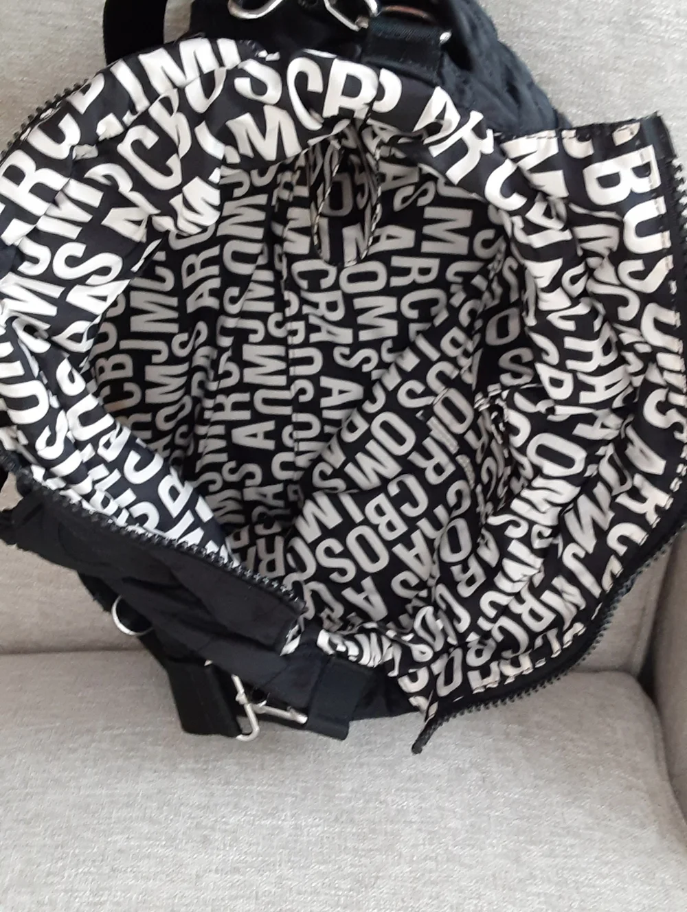 Marc By Marc Jacobs Black Quilted Tote  ,traveling Bag